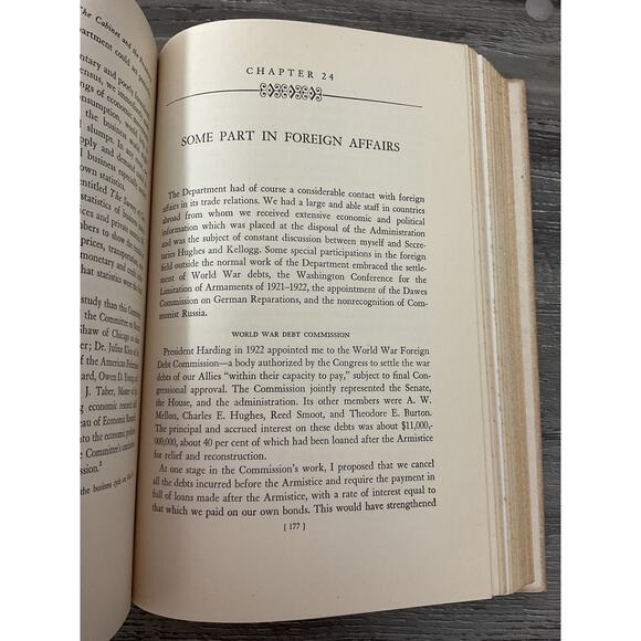 1952 Memoirs of Herbert Hoover 1920 - 1933 The Cabinet & The Presidency - Picture 7 of 7
